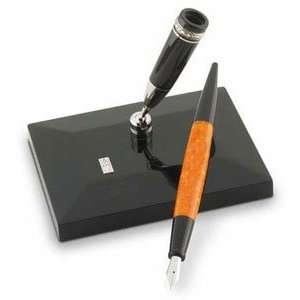 Delta Dolcevita Desk Set Fountain Pen With Converter (Orange/Black 
