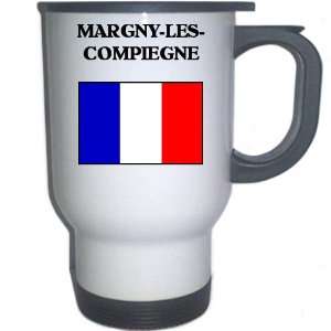  France   MARGNY LES COMPIEGNE White Stainless Steel Mug 
