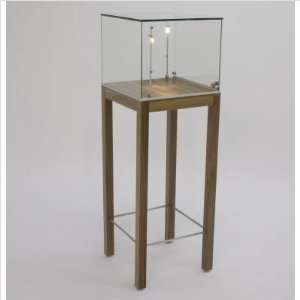  Square Pedestal Showcase with Glass Top Sidelights Yes 