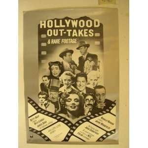  Hollywood Outtakes Poster Marilyn Monroe Ronald Reagan