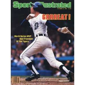  Alan Trammell Unsigned Sports Illustrated October 22, 1984 
