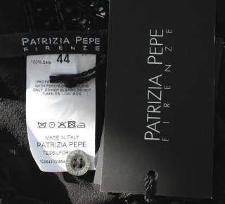     PATRIZIA PEPE made in Italy   Black sheer sequin bodysuit   44/10