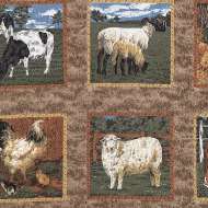   natural colourways we have depicted the cows, sheep, pigs, ducks, hens