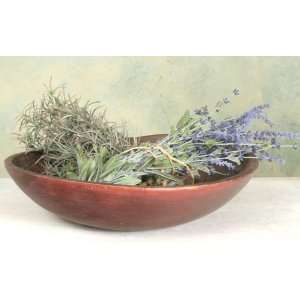  Treen Reproduction Red Herb Bowl
