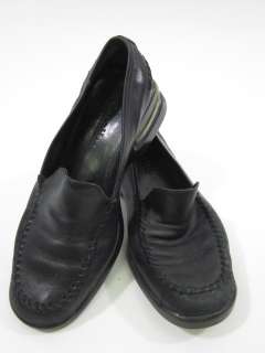 COLE HAAN Black Nike Air Leather Loafers Shoes Sz 5.5  