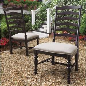  (Set of 2) Paula Deen Mikes Arm Chair   Tobacco Finish 