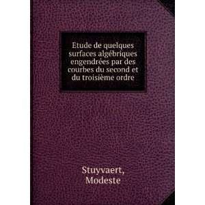   courbes du second et du troisiÃ¨me ordre Modeste Stuyvaert Books