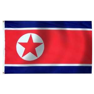  North Korea Flag 4X6 Foot Nylon Patio, Lawn & Garden