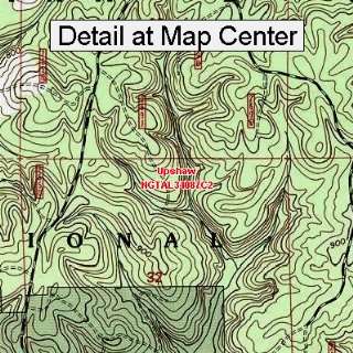  USGS Topographic Quadrangle Map   Upshaw, Alabama (Folded 