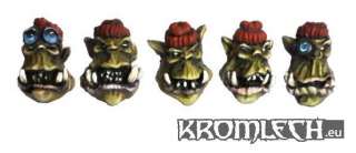 Kromlech Orc Commando Heads (Orc War 2, ork)  