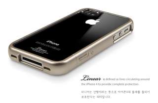 SGP Linear Crystal Series Case [Smooth Black] for Apple iPhone 4 GSM 