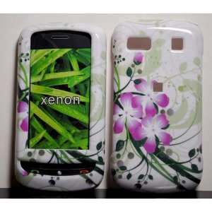  WHITE WITH PURPLE ORCHID FLOWER SNAP ON HARD SKIN SHELL 
