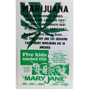  Marijuana Controversy Film 14x22 Vintage Style Poster 