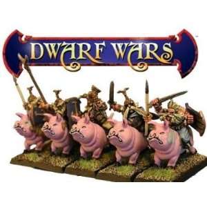  Dwarf Wars Miniatures Shaven / Celtic Dwarf Cavalry (3 