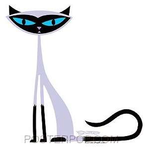  Shag Siamese cat STICKER cool cat 