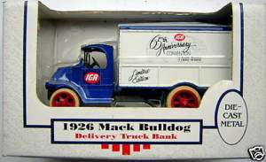 IGA 1926 Mack Bulldog Delivery Truck Bank Limited Ed.  