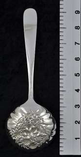   Silver S. Kirk & Son Repousse Berry/Serving Spoon 1828  