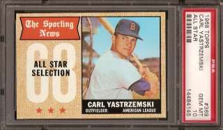 Lot of (7) 1968 Topps #369 Carl Yastrzemski All Star PSA 10   All 