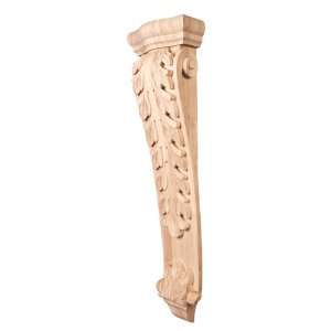 Pair) 35 Long Low Profile, Large Wood Corbels w/ Acanthus Detail 8 1 