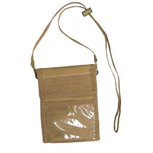 PASSPORT/ID HOLDER with Neck Strap OLIVE DRAB OD Green  