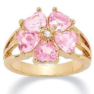  PalmBeach Jewelry Pink DiamonUltra™ Cubic Zirconia Heart 