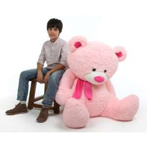  Lulu Shags Chubby and Huge Pink Teddy Bear 52in Toys 