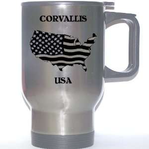  US Flag   Corvallis, Oregon (OR) Stainless Steel Mug 