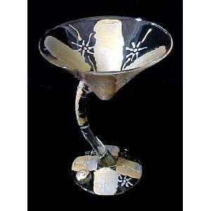  Angel Wings Design   Sexy Martini   7 oz. (curved stem 