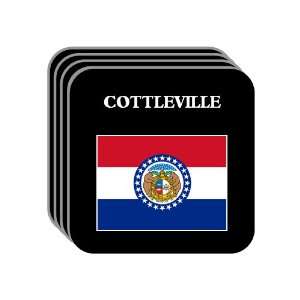  US State Flag   COTTLEVILLE, Missouri (MO) Set of 4 Mini 