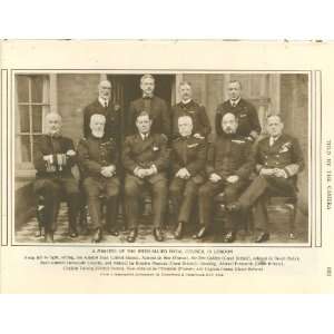  1918 Print Meeting of Inter Allied Council in London 