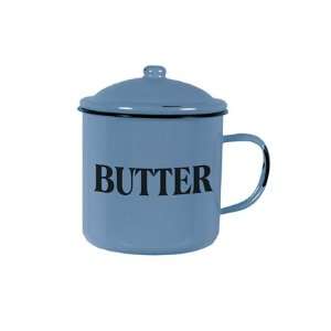  Enamelware Enamel Ware Butter Cup Mug with Lid Blue 
