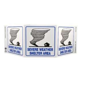  SIGNS SEVERE WEATHER SHELTER AREA