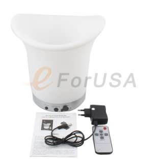 LED Light 7 Colors Changing Ice Wine Bucket with Remote Control  