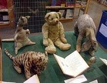 the real stuffed toys owned by christopher robin and featured in the 