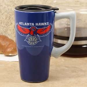  NBA Atlanta Hawks 16oz. Ceramic Travel Mug w/Lid Sports 