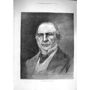    1874 Antique Portrait William Ewart Gladstone