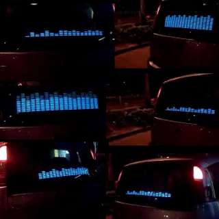 EL Car Stickers Sound Music Activated / Sensor Glow 12V LED Light 70cm 