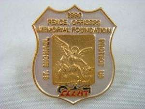   Peace Officers Memorial Foundation St Michael Cleat Cop Pin  
