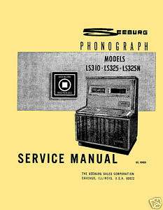 Seeburg LS3 LS 3 LS 310 LS 325 LS 325N Repair Manuals  