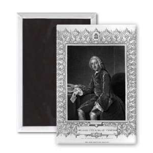 Portrait of William Pitt, 1st Earl of   3x2 inch Fridge Magnet 