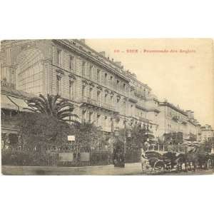 1910 Vintage Postcard Hotel de Luxembourg and the Promenade des 