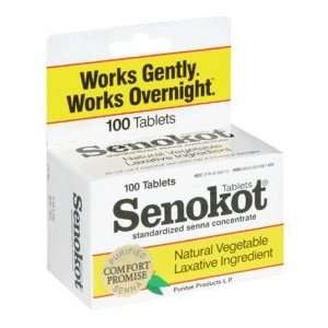  Senokot Natural Vegetable Laxative Ingredient, 100 Tablets 