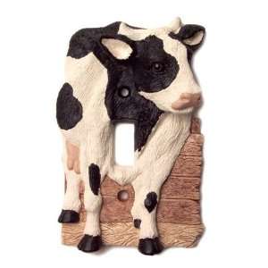  Cow Black and White Single Lightswitch Plate Cover