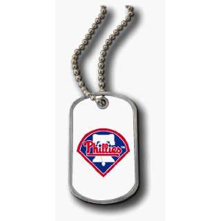  PHILADELPHIA PHILLIES DOMED DOG TAG NECKLACE *SALE 