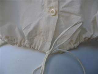 VTG Antique Victorian Cotton Lace CHEMISE Blouse Top  