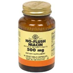 No Flush Niacin 500 mg (Vitamin B3) (Inositol Hexanicotinate), 50 