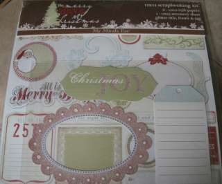 My Minds Eye The Merry Days of Christmas 12x12 Scrapbooking Kit~BNIP 
