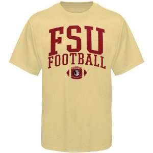  Florida State Seminoles (FSU) Gold Football T shirt 