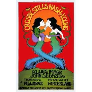  Crosby Stills and Nash Concert poster 1969 Sports 