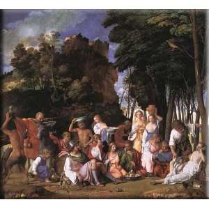 The Feast of the Gods 16x15 Streched Canvas Art by Bellini 